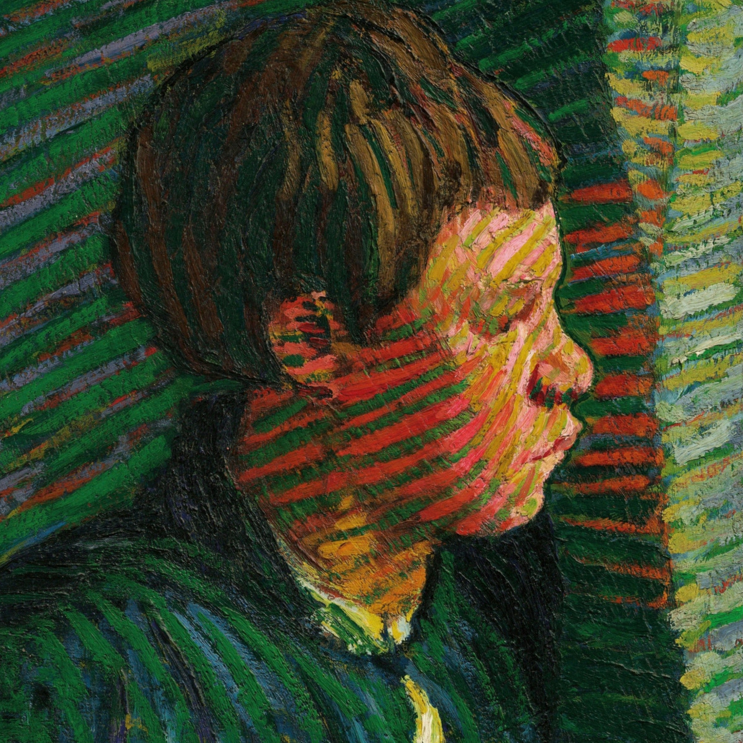 Post-Impressionist painting by Roderic O’Conor depicting a young Breton boy in profile