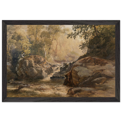 A Glen Black framed wall art displayed in a modern living room setting