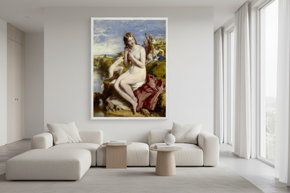 Bathers Surprised by Irish Artist William Mulready Art Print