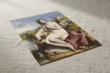 Bathers Surprised by Irish Artist William Mulready Art Print