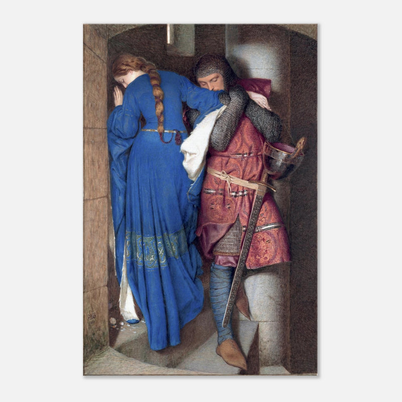 Hellelil and Hildebrand canvas print by Frederic William Burton, iconic Irish romantic art for home décor