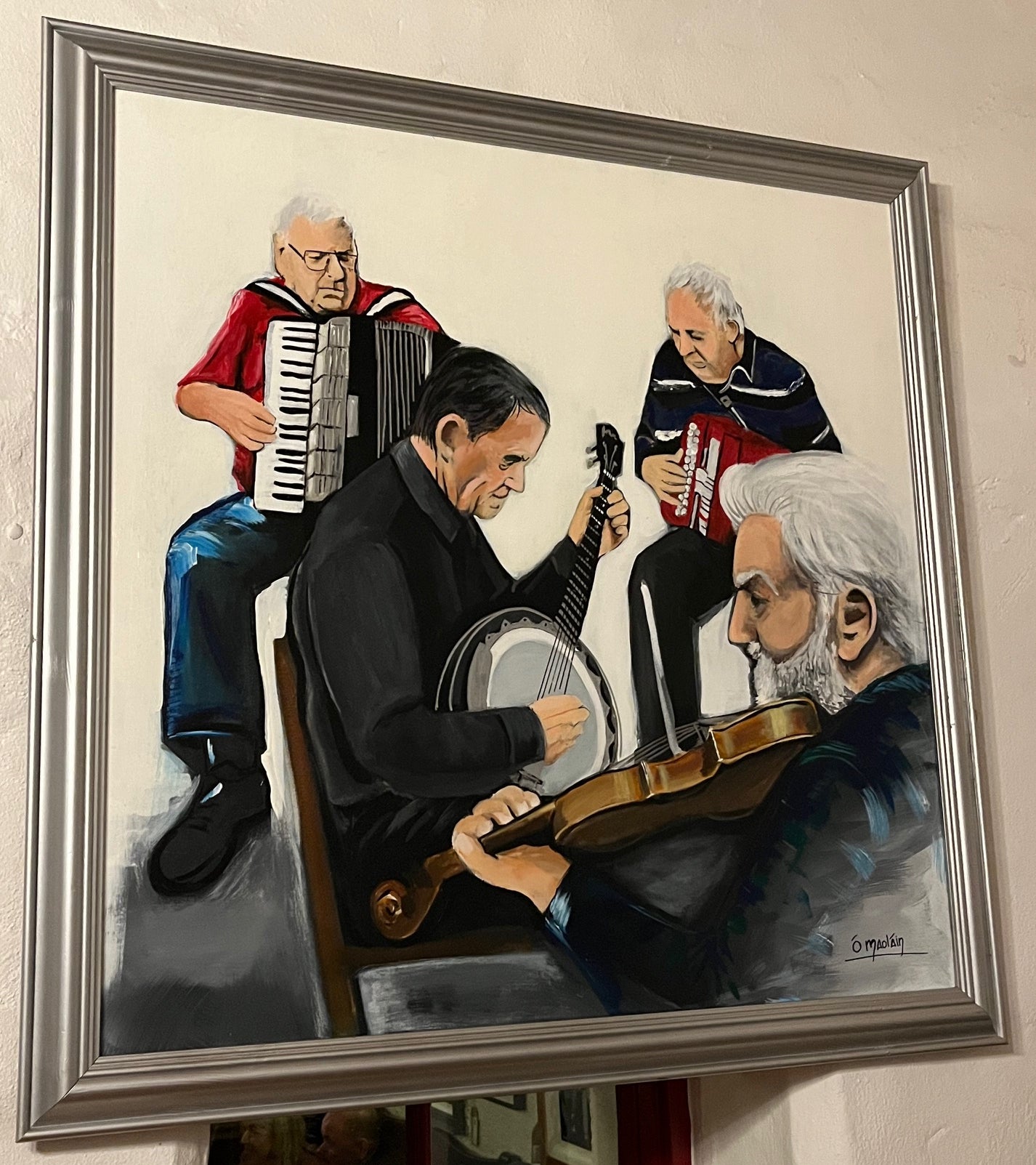 Irish Traditional Music Session Original Painting by Irish Artist