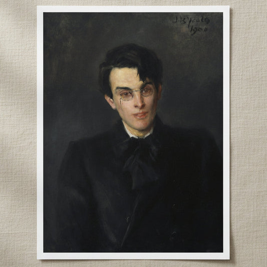 Portrait of W. B. Yeats unframed fine art print – archival Irish literary heritage reproduction on matte paper
